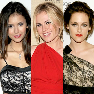 Nina Dobrev, Anna Paquin, Kristen Stewart Nina Dobrev, Anna Paquin, Kristen Stewart